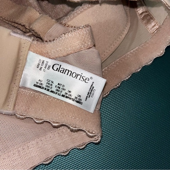 Glamorise 36dd beige full coverage retro bra 36e - Picture 6 of 6